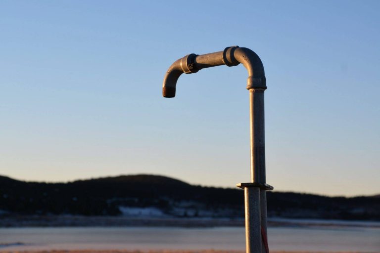 Tappepunkt på Sjusjøen